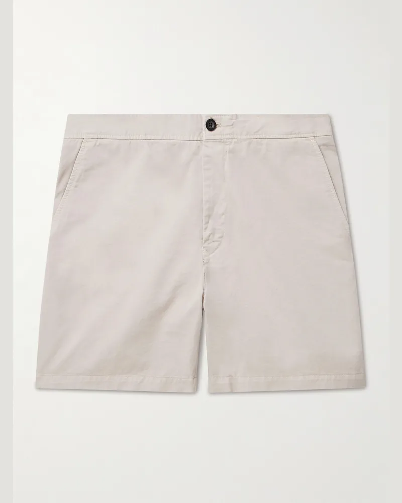 MR P. Gerade geschnittene Shorts aus Baumwoll-Twill Neutral