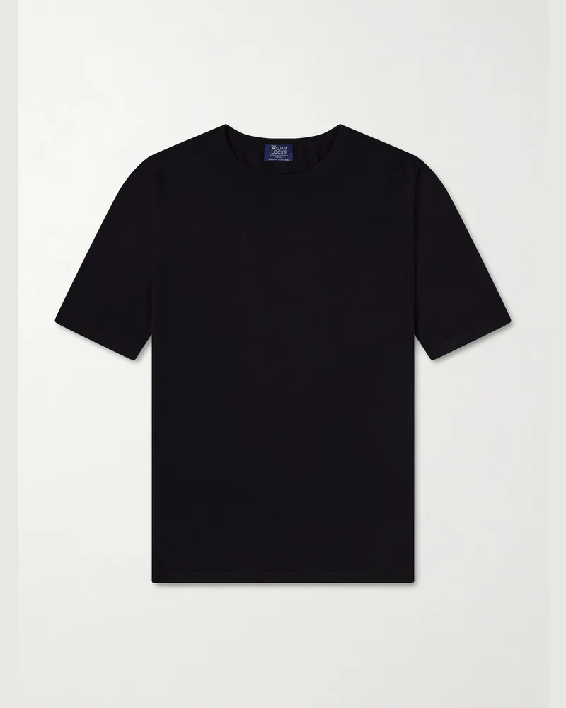William Lockie Virgin Wool T-Shirt Black