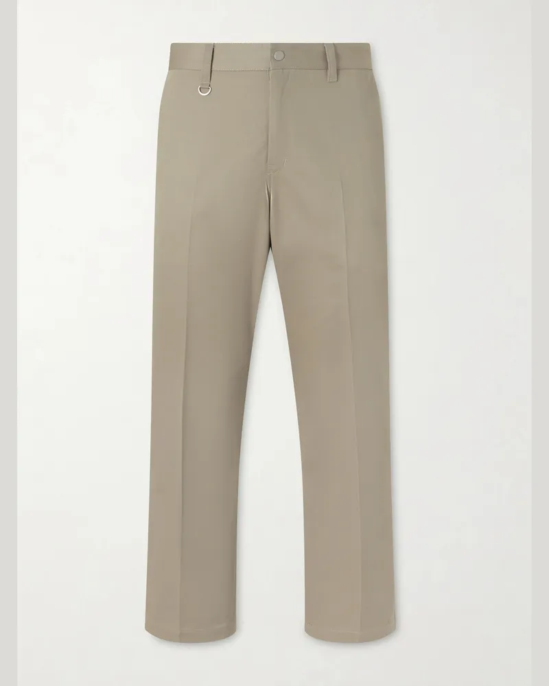 Neighborhood Straight-Leg Twill Trousers Neutrals