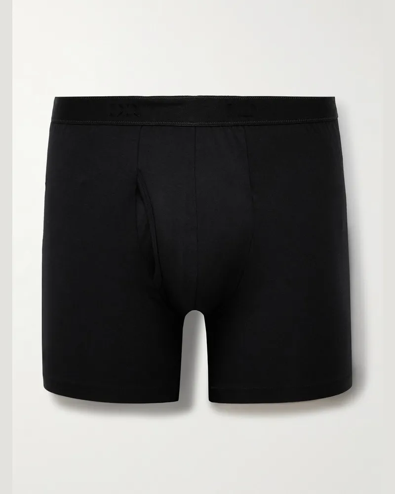 Derek Rose Alex 1 Stretch-Micro Modal Boxer Briefs Black