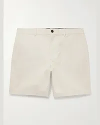 Club Monaco Baxter schmal geschnittene Shorts aus Twill aus einer Baumwollmischung Neutral