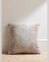 Missoni Home Island Kissen mit Bezug aus Frottee mit Jacquard-Streifenmuster Neutral