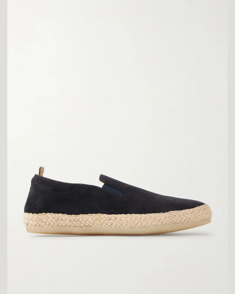 Officine Creative Italia Bowline 004 Suede Espadrilles Blue