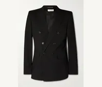 Double-Breasted Wool-Gabardine Blazer