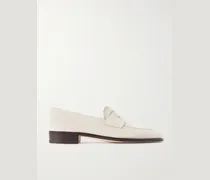 James Pennyloafers aus Veloursleder