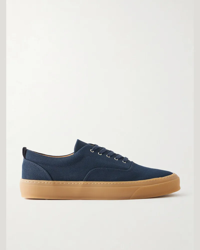 MR P. Classic Plimsoll Canvas Sneakers Blue