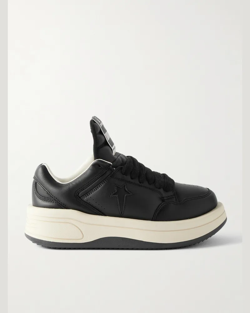 DRKSHDW by Rick Owens Converse TURBOWPN Sneakers aus Leder Schwarz