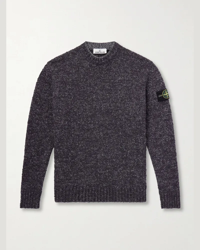 Stone Island Virgin Wool-Blend Sweater Gray