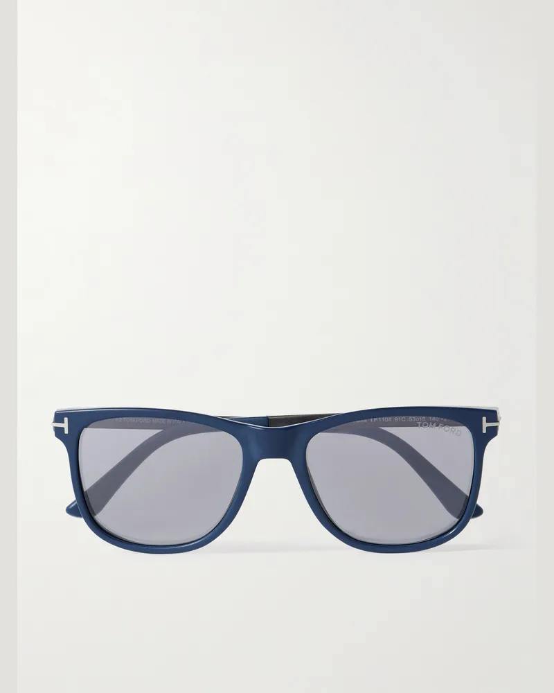 Tom Ford Sinatra Sonnenbrille mit eckigem Rahmen aus Azetat Blau
