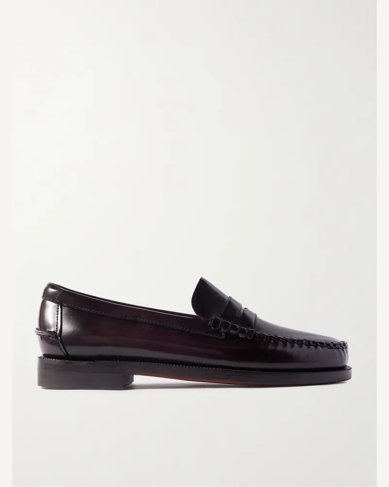 Sebago Classic Dan Pennyloafers aus Leder Burgunder