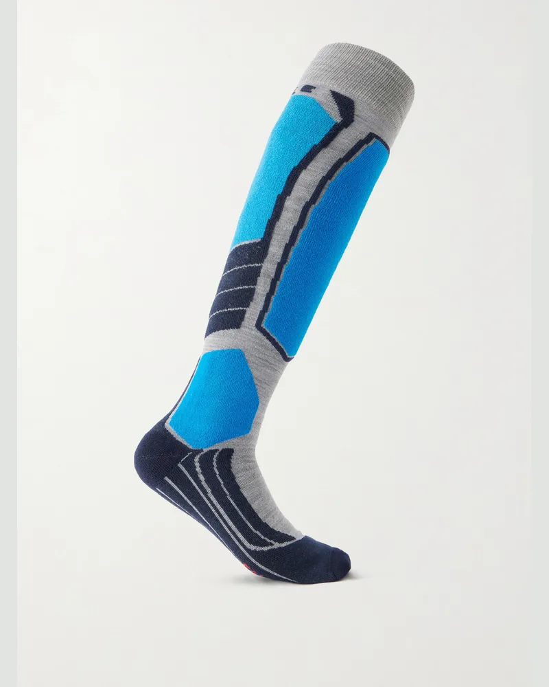 Falke SK2 Intermediate Three-Pack Jacquard-Knit Ski Socks Multi