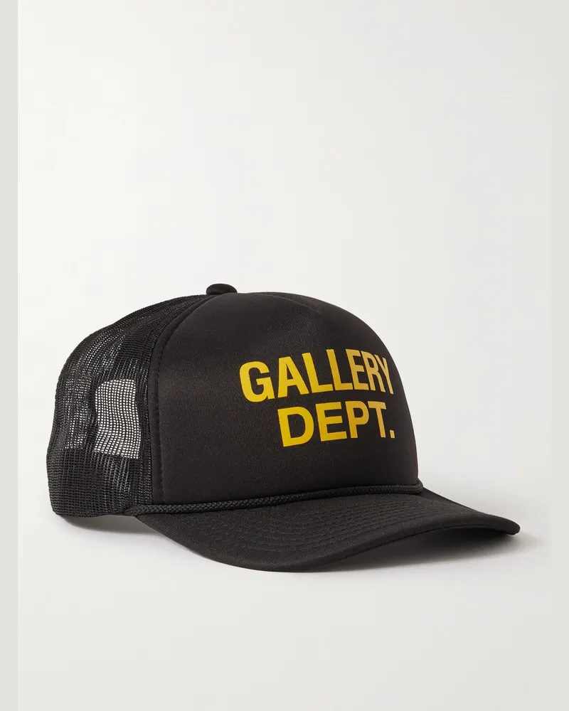 GALLERY DEPT. Logo-Print Foam and Mesh Trucker Cap Black