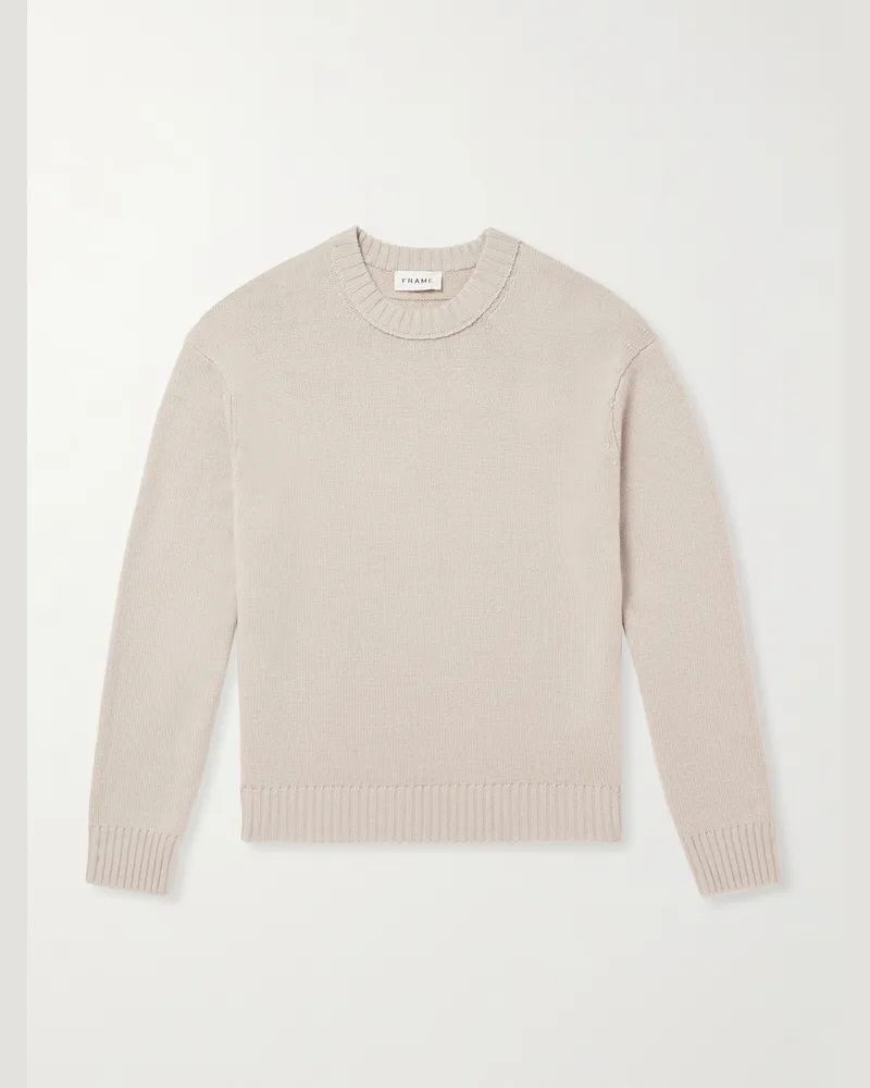Frame Denim Pullover aus einer Woll-Kaschmirmischung Neutral