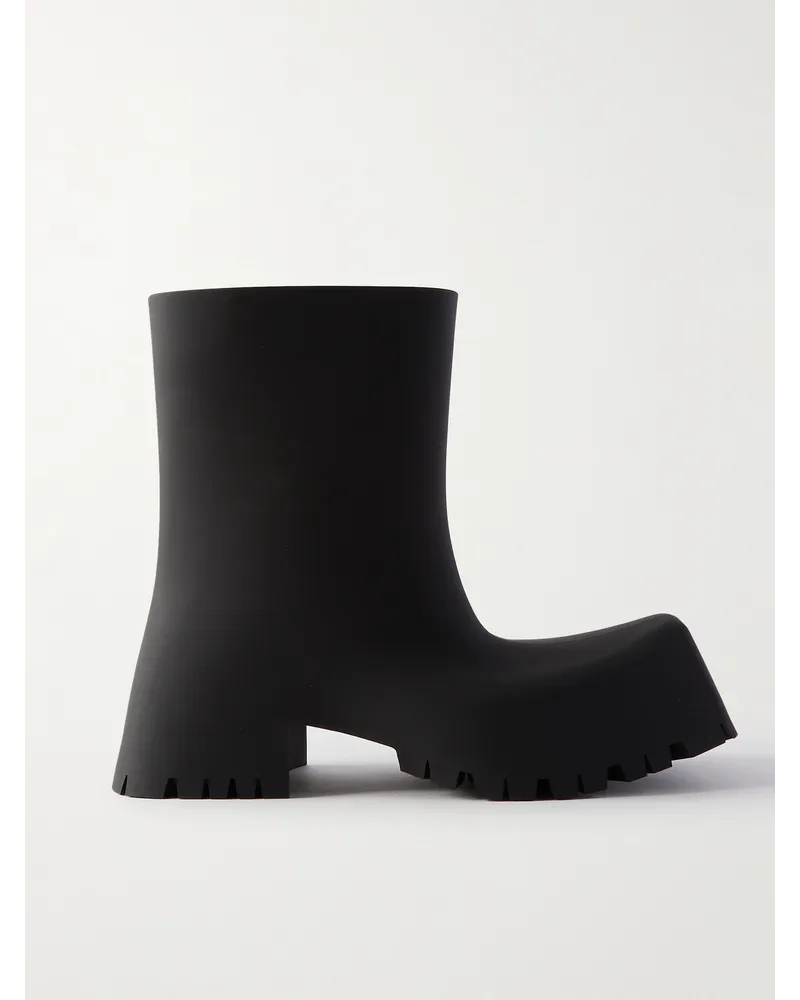 Balenciaga Trooper Gummistiefel Schwarz