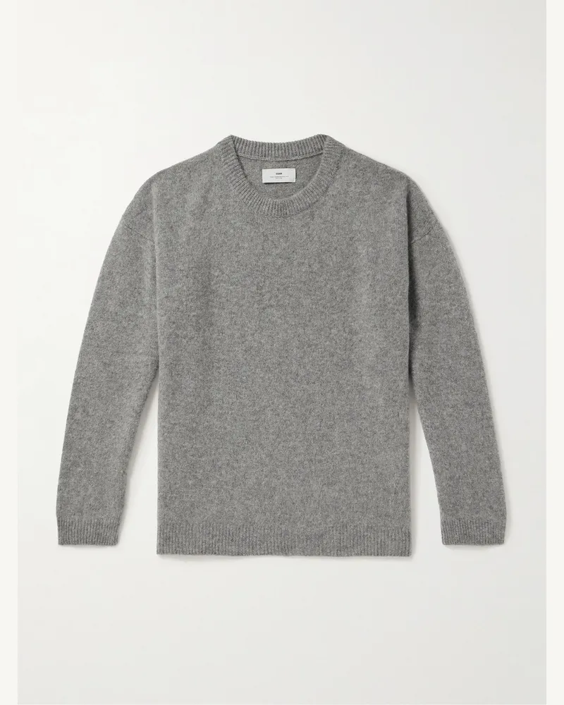 SSAM Pullover aus gebürstetem Kaschmir Grau