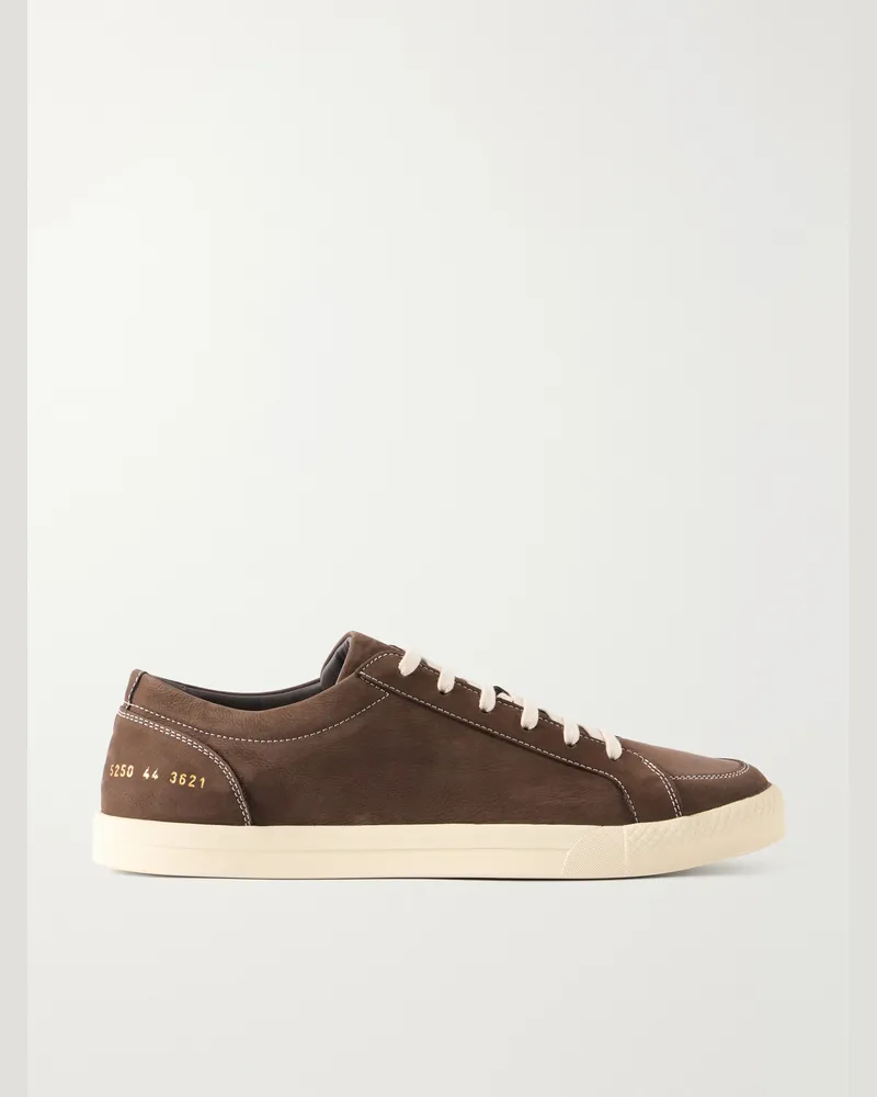 Common Projects Premium Skate Nubuck Sneakers Brown