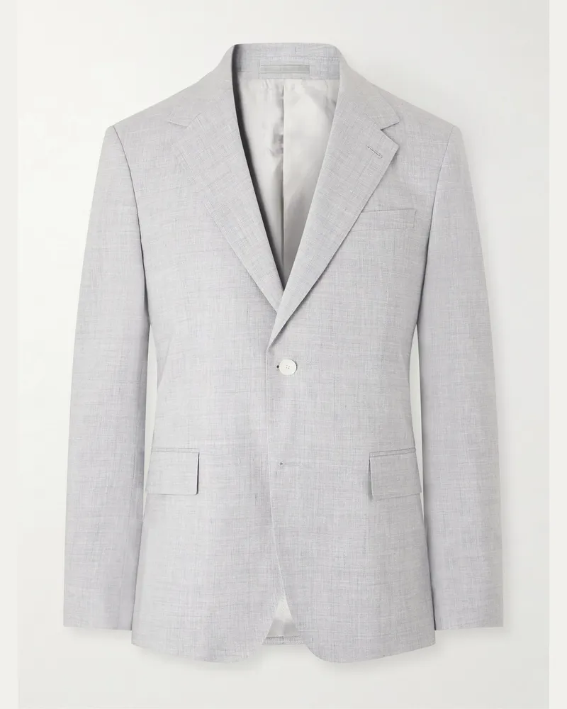 MR P. Wool and Linen-Blend Suit Jacket Gray