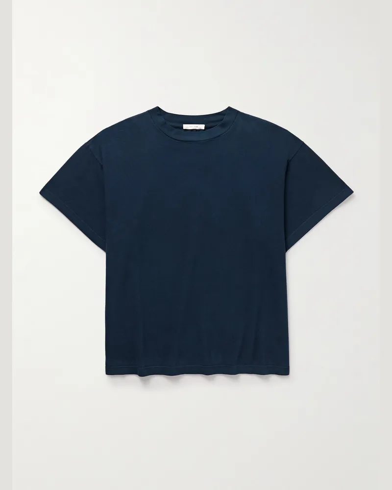 The Row Sato T-Shirt aus Baumwoll-Jersey Blau