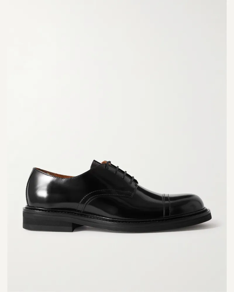 MR P. Jacques Derby-Schuhe aus Glanzleder Schwarz