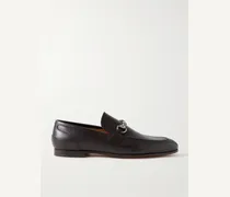 Jordaan Horsebit-Embellished Leather Loafers