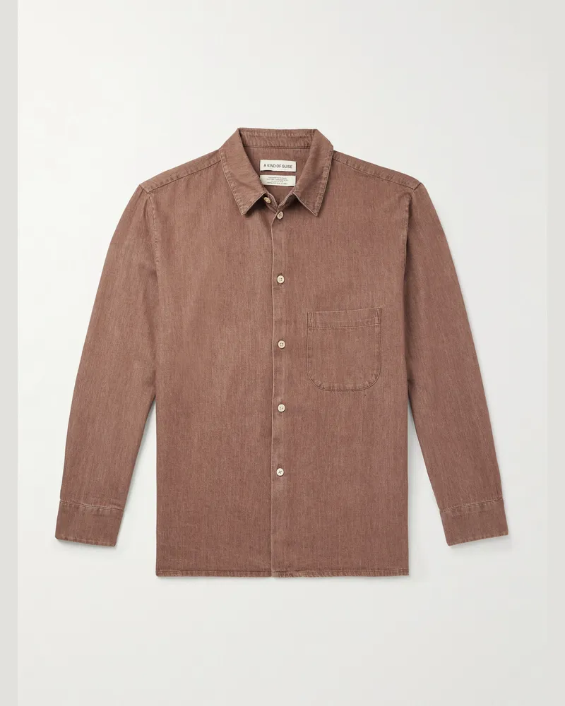 A Kind Of Guise Gusto Jeanshemd Braun