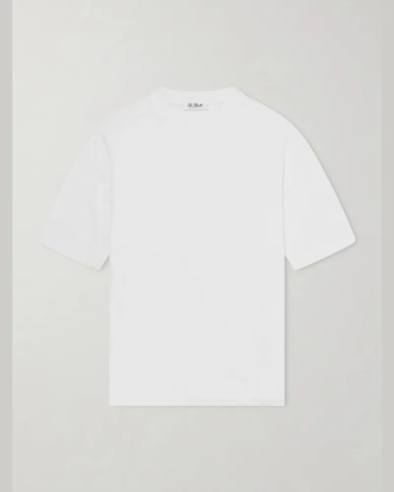 De Petrillo Knitted Cotton T-Shirt White