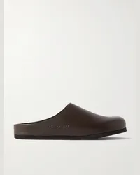 Common Projects Clogs aus Leder Braun