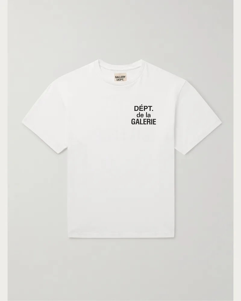 GALLERY DEPT. French Logo-Print Cotton-Jersey T-Shirt White