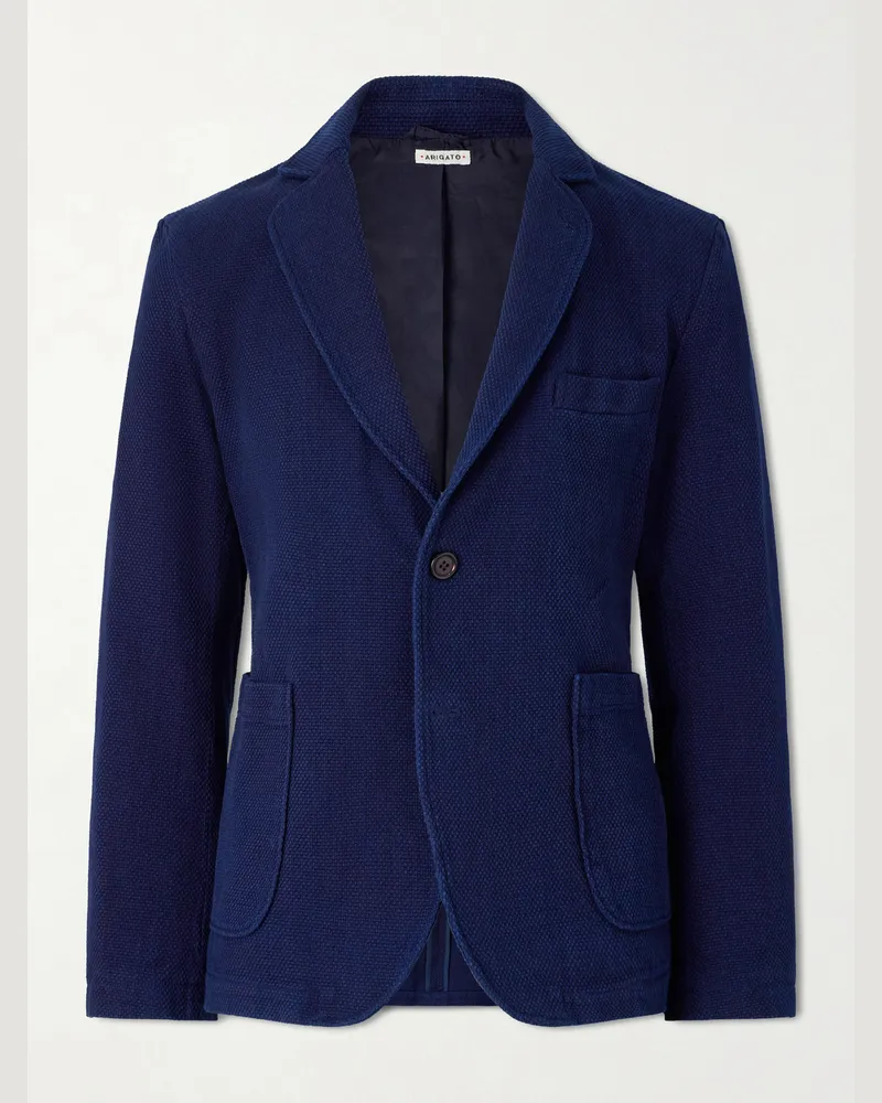 Blue Blue Japan Sashiko Cotton-Piqué Blazer Blue