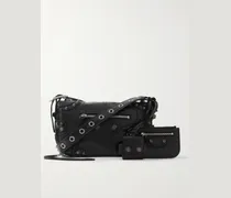 Le Cagole XS Arena Textured-Leather Messenger Bag