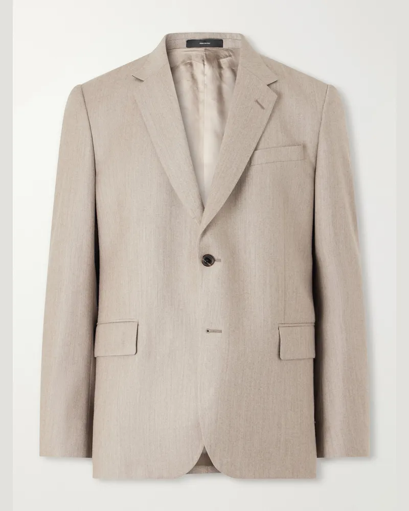Paul Smith Wool and Cashmere-Blend Suit Jacket Neutrals