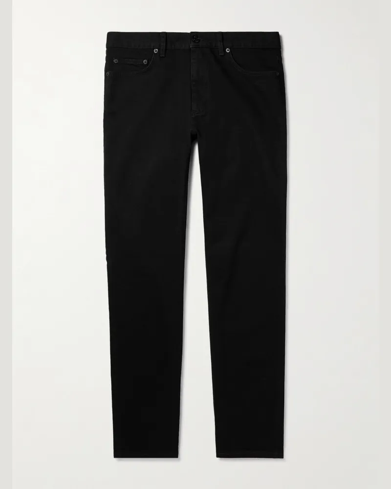 Ermenegildo Zegna City schmal geschnittene Jeans Schwarz