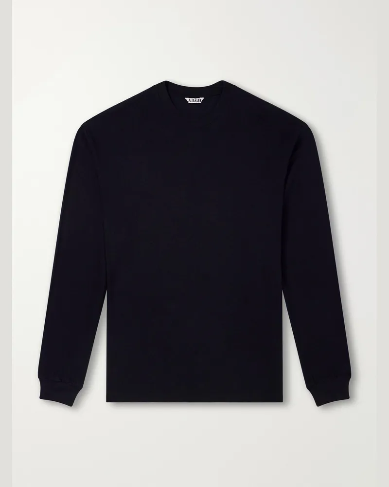 AURALEE Cotton-Jersey T-Shirt Black