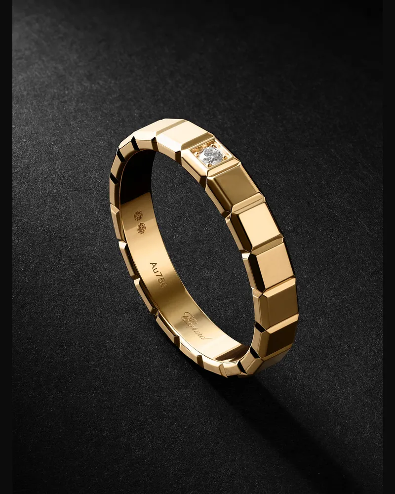 Chopard Ice Cube Ring aus 18 Karat Gold mit Diamant Gold