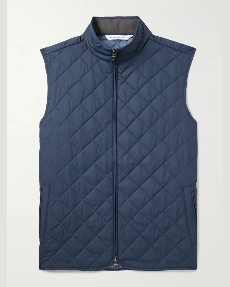 Peter Millar Essex Steppweste aus wattiertem recyceltem Shell Blau