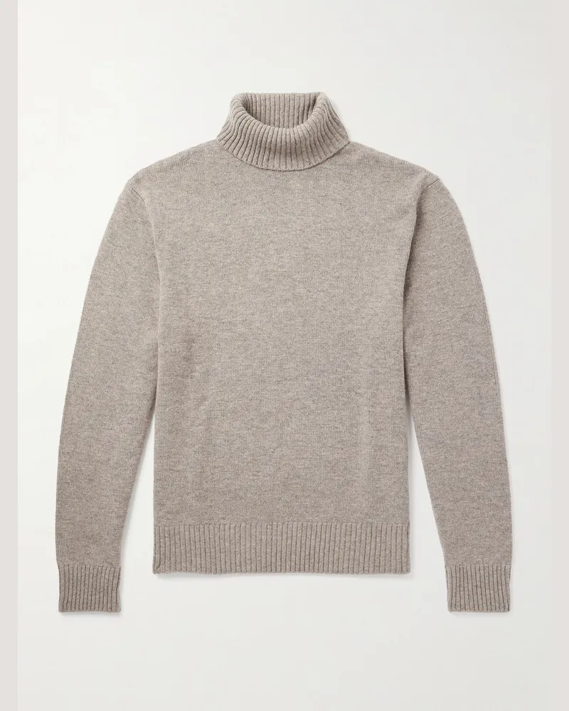 Officine Generale Rollkragenpullover aus einer Woll-Kaschmirmischung Neutral