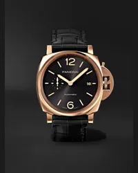 OFFICINE PANERAI Luminor Due Automatic 42 mm Uhr aus Goldtech™ mit Alligatorlederarmband, Ref.-Nr. PAM01041 Schwarz