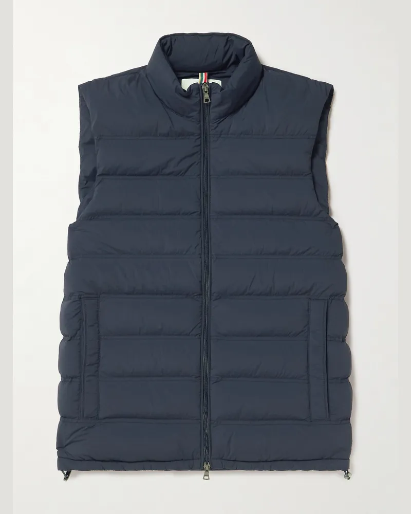 Orlebar Brown Hopper Slim-Fit Quilted Stretch-Shell Down Gilet Blue