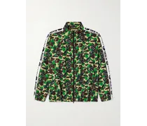 BAPE® Jacke aus Twill mit Reißverschluss und Camouflage-Print