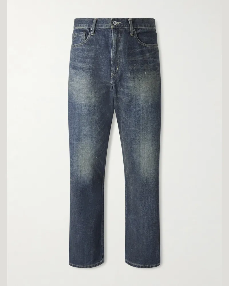Neighborhood Straight-Leg Selvedge Jeans Blue
