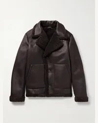 A.P.C. Finn Mantel aus Shearling-Imitat Braun