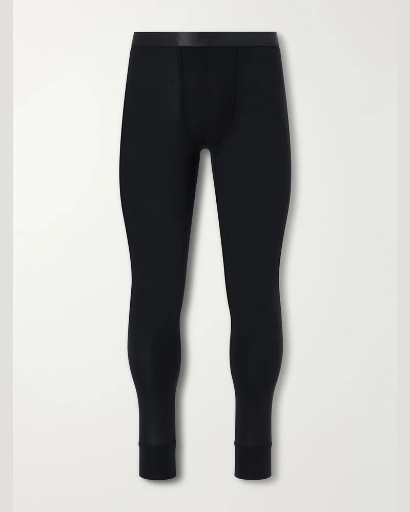 CDLP Johns Wool-Blend Jersey Ski Tights Black