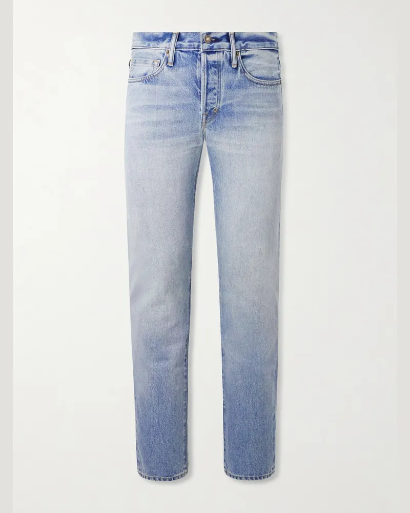 Tom Ford Slim-Fit Selvedge Jeans Blue