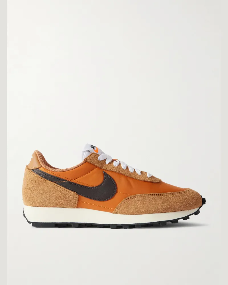 Nike Daybreak SP Sneakers aus Veloursleder und Shell mit Lederbesatz Orange
