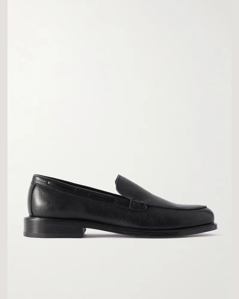 MR P. Scott Loafers aus vollnarbigem Leder Schwarz