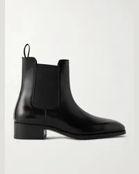 Tom Ford Hainaut Chelsea Boots aus brüniertem Leder Schwarz