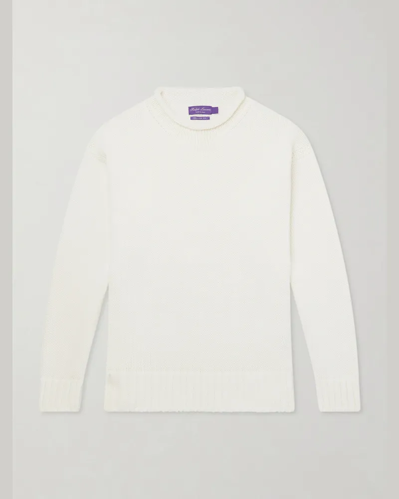 Ralph Lauren Knitted Cotton Sweater White