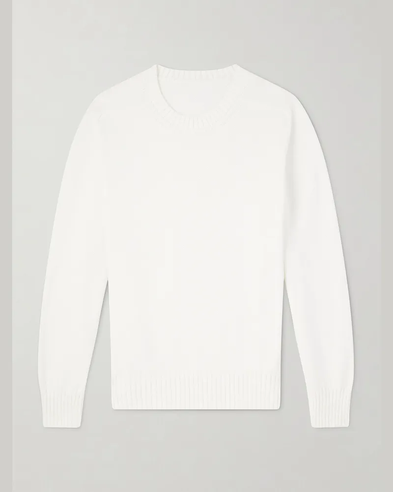 Anderson & Sheppard Cotton Sweater Neutrals