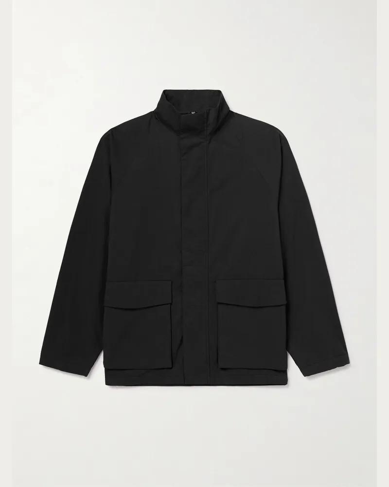 NN 07 Rafael 80035 Cotton-Blend Shell Jacket Black