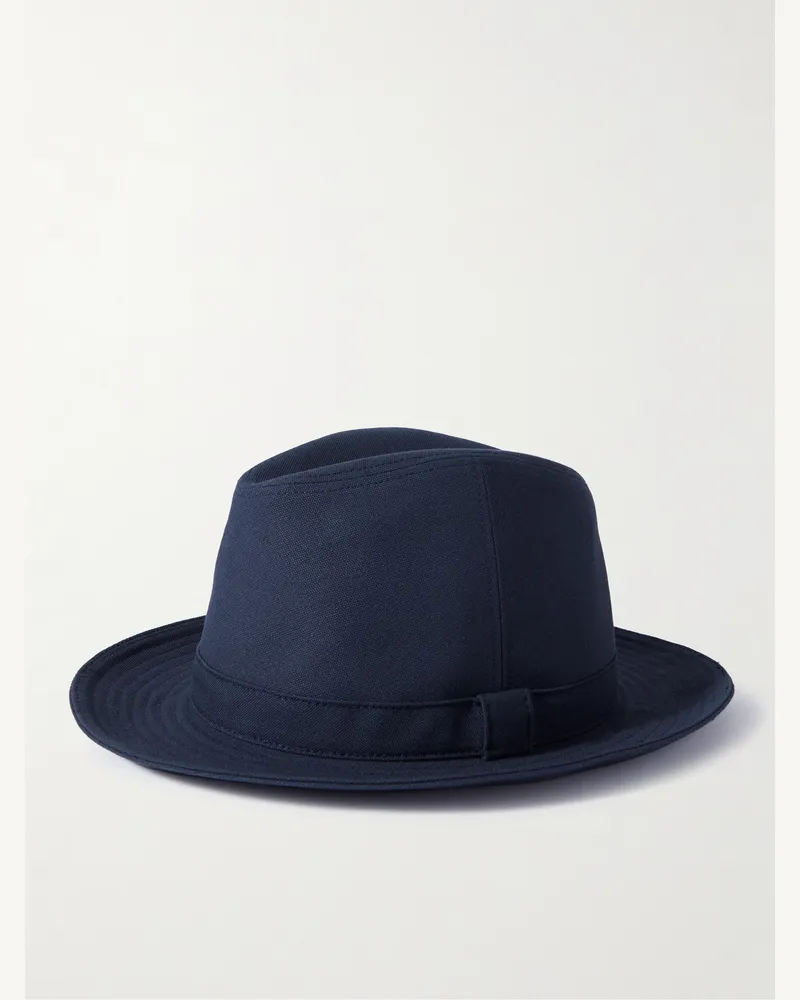 Anderson & Sheppard Fischerhut aus Baumwolle Blau